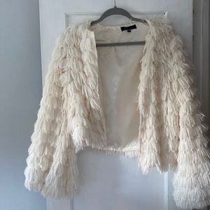 Fluffy Faux fur frindge coat! One of my faves!